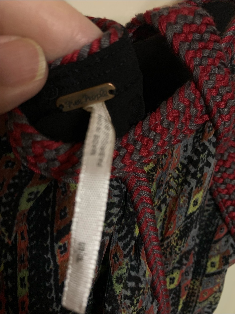 Free People Periscopes in the Sky Babydoll Mini Dress Diamond Multicolor - Picture 9 of 9